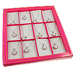 Пресноводные жемчуги Ожерелье, с медные цепи, натуральный, со стразами & однонитевая, разноцветный длина:15.5 дюймовый, 12пряди/Box, продается Box