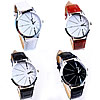 Men Wrist Watch, Zinc Alloy, with PU Leather & Glass, platinum color plated, for man 40mm, 20mm Approx 9.4 Inch 