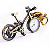 Llavero reloj, aleación de zinc, con Vidrio, Bicicleta, chapado, 65x37mm, Vendido por UD