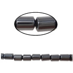 Magnetic Hematite Beads, Drum Approx 0.6mm Inch 