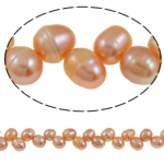 Rice Cultured Freshwater Pearl Beads, natural, pink, Grade A, 7-8mm Approx 0.8mm Inch 