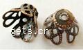 Eisen Perlenkappen, Blume, plattiert, keine, 8x8x6.8mm, 10000PCs/Tasche, verkauft von Tasche
