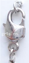 Brass Lobster Claw Clasp, plated 