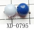 Solid Color Acrylic Beads, Round 8mm, Approx [