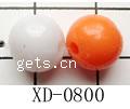 Solid Color Acrylic Beads, Round 10mm, Approx 