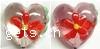 Handmade Lampwork Beads,Heart,23x20x28mm,Sold by PC