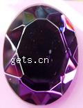 Faceted Glass Cabochon, Oval 