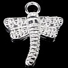 Sterling Silver Animal Pendants, 925 Sterling Silver, Dragonfly, plated Approx 3mm 