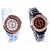 Uhrenarbänder für Frauen, Zinklegierung, mit Glas, rund, plattiert, mit Strass, keine, 33mm, 14mm, Länge:ca. 8.2 ZollInch, verkauft von PC