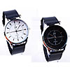 Men Wrist Watch, Zinc Alloy, with PU Leather & Glass, platinum color plated, for man 40mm, 20mm Approx 9 Inch 