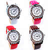 Bracelets de montre pour femmes, alliage de zinc, avec cuir PU & verre, Placage, avec strass, plus de couleurs à choisir, 38mm, 20mm Environ 8.6 pouce, Vendu par PC