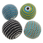 Indonesia Jewelry Beads, with Zinc Alloy, Drum cadmium free, 21x24- Approx 3-4mm 