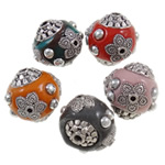 Indonesia Jewelry Beads, with Zinc Alloy, Drum cadmium free Approx 2mm 