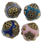 Indonesia Jewelry Beads, with Zinc Alloy, Drum cadmium free Approx 2mm 