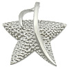 Stainless Steel Star Pendant, hammered, original color Approx 
