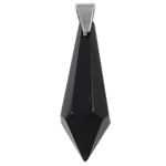 Imitation CRYSTALLIZED™ Crystal Pendants, with Stainless Steel, Teardrop, faceted Approx 