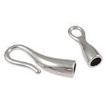 Zinc Alloy Hook and Eye Clasp, nickel, lead & cadmium free, 50x10.5x7mm, Hole:Approx 5MM, Sold by Set