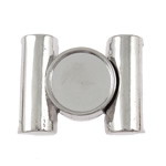 Zinc Alloy Magnetic Clasp, nickel, lead & cadmium free, 22x17x7.5mm, Hole:Approx 14.5x2.5MM, Sold by Set