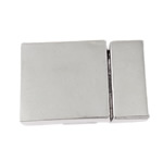 Zinc Alloy Magnetic Clasp, Rectangle, platinum color plated, nickel, lead & cadmium free Approx 
