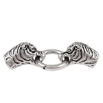 Zinc Alloy Leather Cord Clasp, nickel, lead & cadmium free, 65x24.5x16mm, Hole:Approx 8MM, Sold by Set