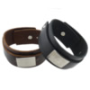 Cowhide Bracelets, Zinc Alloy, with Cowhide nickel, lead & cadmium free, 30mm Approx 9 Inch 