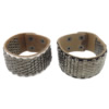 Cowhide Bracelets, Zinc Alloy, with Cowhide nickel, lead & cadmium free, 39mm Approx 9.3 Inch 