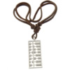 Rindsleder Zinc Alloy Halskette, Kuhhaut, mit Zinklegierung, 2 strängig, frei von Kadmium, 25x65x4mm, Länge:ca. 16-32 ZollInch, verkauft von Strang