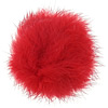 Rabbit Fur Costume Accessories, Round, red, 40-50mm 