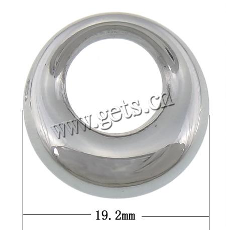 Нержавеющая сталь Связывание кольцо, нержавеющая сталь, Кольцевая форма, Индивидуальные, оригинальный цвет, 19.2x19.2x4.5mm, отверстие:Приблизительно 9.8mm, продается PC