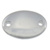Коннектор из нержавеющей стали., нержавеющая сталь, Плоская овальная форма, Индивидуальные & 1/1 петля, оригинальный цвет отверстие:Приблизительно 1.8mm, продается PC