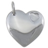 Stainless Steel Tag Charm, Heart, Customized, original color Approx 4.8mm 