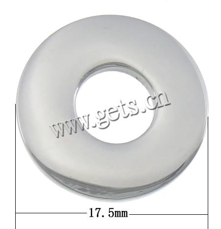 Stainless Steel Linking Ring, Donut, Customized, original color, 17.5x17.5x1.8mm, Hole:Approx 7mm, Sold By PC