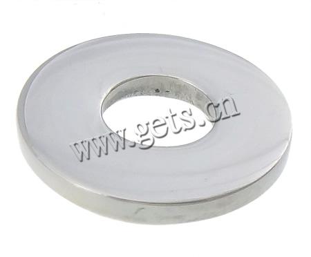 Stainless Steel Linking Ring, Donut, Customized, original color, 17.5x17.5x1.8mm, Hole:Approx 7mm, Sold By PC