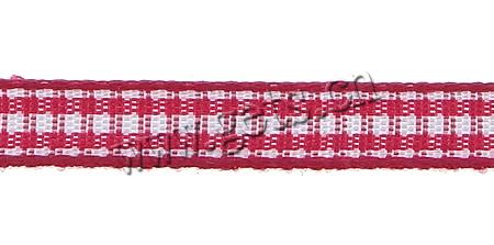 Polyester Ribbon, gingham & different size for choice & double-sided, Length:50 Yard, Sold By PC