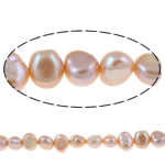 Perles nacres baroques de culture d'eau douce , perle d'eau douce cultivée, naturel, violet clair, Niveau AA, 7-8mm Environ 0.8mm .5 pouce, Vendu par brin