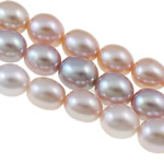 Perlas Arroz Freshwater, Perlas cultivadas de agua dulce, natural, color mixto, Grado A, 7-8mm, agujero:aproximado 0.8mm, longitud:15 Inch, Vendido por Sarta