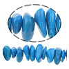 Synthetische Türkis Perlen, Klumpen, blau, Bohrung:ca. 1mm, Länge:16 ZollInch, 70PCs/Strang, verkauft von Strang