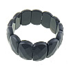 Black Agate Bracelets, faceted .9 Inch 