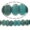 Synthetische Türkis Perlen, Rondell, blau, Bohrung:ca. 1mm, Länge:16 ZollInch, 118PCs/Strang, verkauft von Strang
