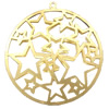 Brass Stamping Pendants, Flat Round, plated, filigree Approx 1.5mm 
