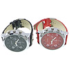 Bracelets de montre pour femmes, alliage de zinc, avec cuir PU & verre, Placage de couleur platine, plus de couleurs à choisir 22mm Environ 9.6 pouce, Vendu par PC