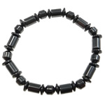 Non Magnetic Hematite Bracelet, with Porcelain, Grade A, 7.5-8x4-7.5mm Approx 55mm .5 Inch 