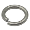 Sägeschnitt Edelstahl Closed Sprung-Ring, 304 Edelstahl, Kreisring, 0.7x6mm, 10000PCs/Menge, verkauft von Menge