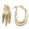 Brass Hoop Earring, plated 