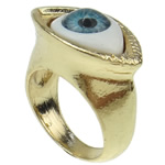 Resin Zinc Alloy Finger Ring, Horse Eye nickel, lead & cadmium free Approx 18mm, US Ring .5 