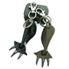 Leather Key Chains, zinc alloy clasp 