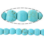 Dyed Natural Turquoise Beads, Dyed Turquoise, Cube, blue Approx 1.2mm Approx 16 Inch, Approx 