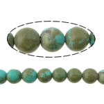 Dyed Natural Turquoise Beads, Dyed Turquoise, Round, blue, 4mm Approx 0.8mm Approx 16 Inch, Approx 