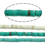 Dyed Natural Turquoise Beads, Dyed Turquoise, Rondelle 5-6x1.5-3mm Approx 1mm Approx 16 Inch, Approx 