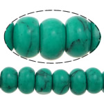 Perles en Turquoise naturelle, rondelle, vert Environ 1.5mm Environ 16 pouce, Environ Vendu par brin